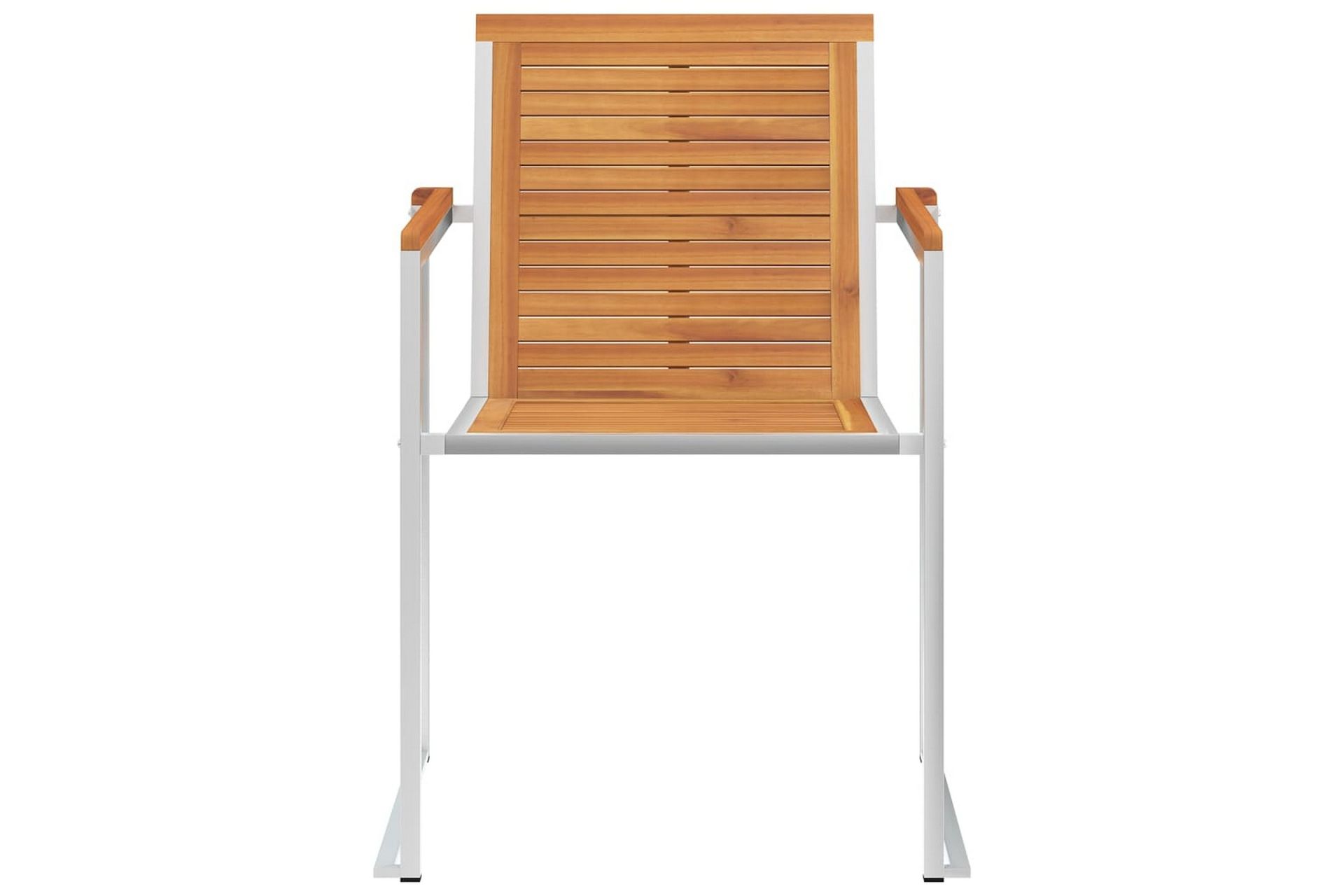havestole 6 stk. med hynder massivt akacietræ - Beige - Havemøbler - Balkon - Balkonmøbler - Altanstole