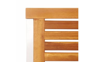 havestole 6 stk. med hynder massivt akacietræ - Beige - Havemøbler - Balkon - Balkonmøbler - Altanstole