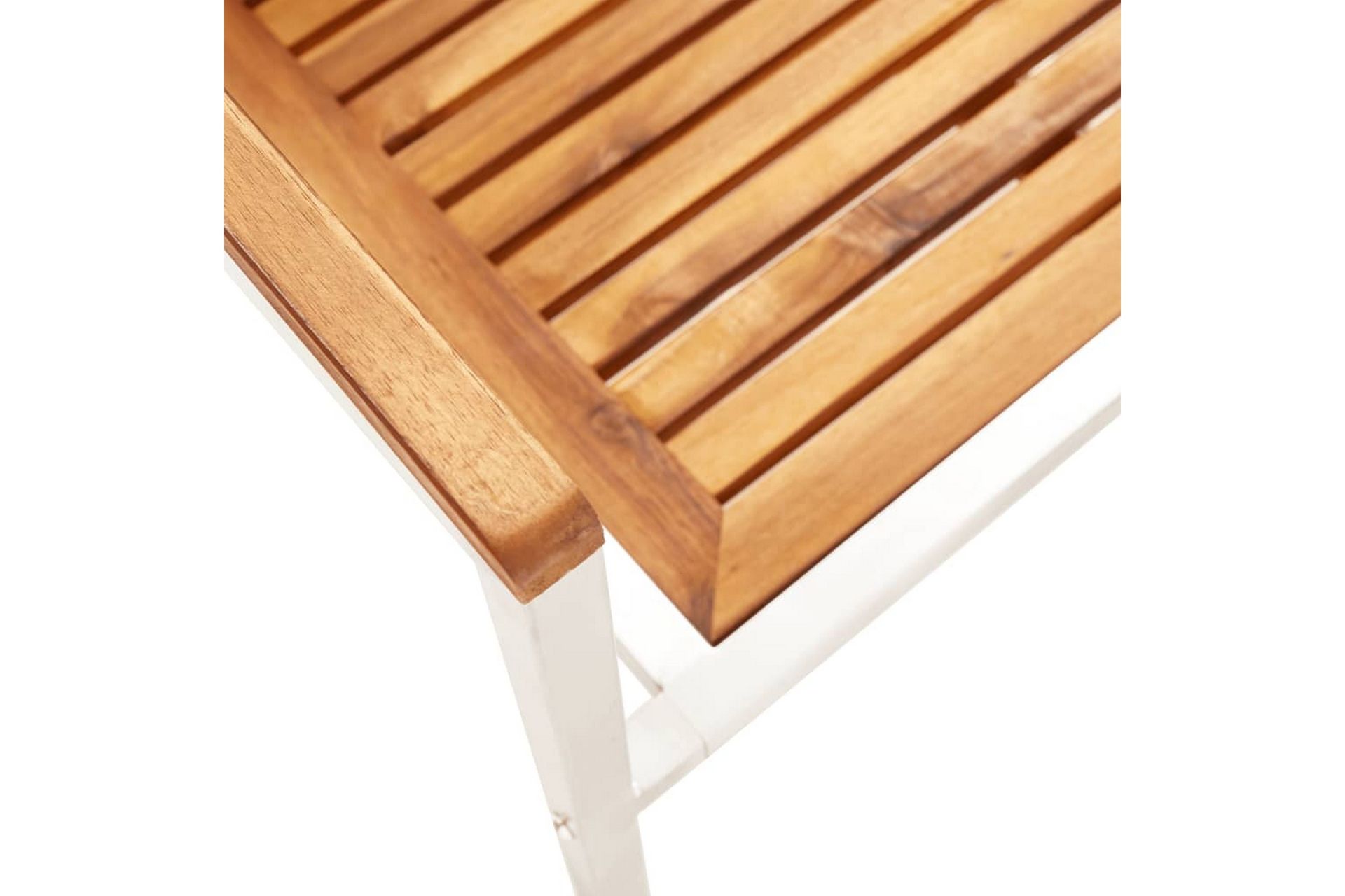 havestole 6 stk. med hynder massivt akacietræ - Beige - Havemøbler - Balkon - Balkonmøbler - Altanstole