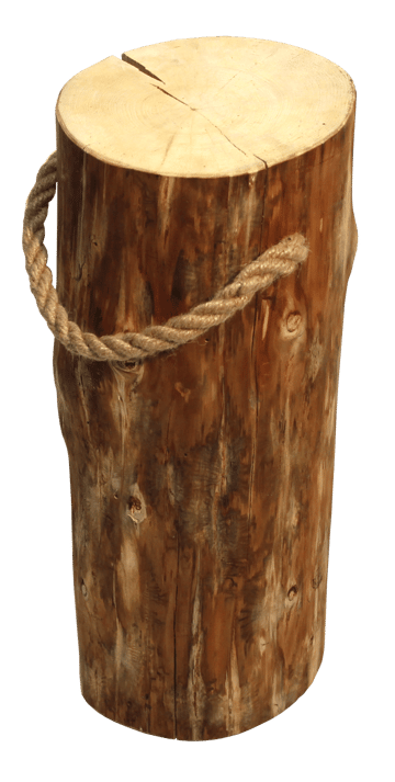 Hillerstorp EcoFurn Stubbe Pölkky 60 cm Ø25-35 cm - Natur - Havemøbler - Balkon - Balkonmøbler - Altanstole
