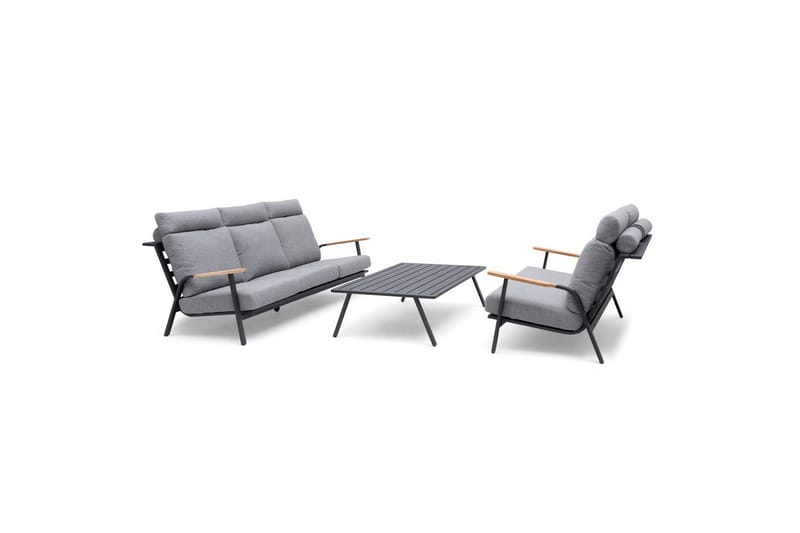 Hillerstorp Kungshult Udebord 81 x 140 cm Grå - Havemøbler - Balkon - Balkonmøbler - Altanborde