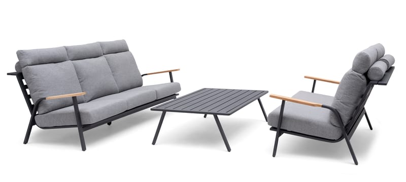 Hillerstorp Kungshult Udebord 81 x 140 cm Grå - Havemøbler - Balkon - Balkonmøbler - Altanborde