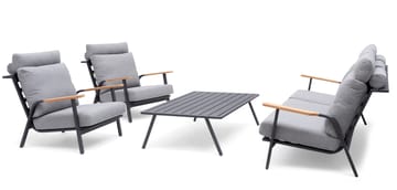Hillerstorp Kungshult Udebord 81 x 140 cm Grå - Havemøbler - Balkon - Balkonmøbler - Altanborde