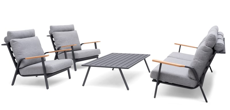 Hillerstorp Kungshult Udebord 81 x 140 cm Grå - Havemøbler - Balkon - Balkonmøbler - Altanborde