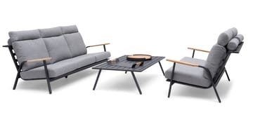 Hillerstorp Kungshult Udebord 81 x 140 cm Grå - Havemøbler - Balkon - Balkonmøbler - Altanborde