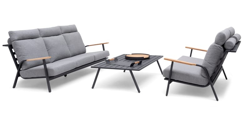 Hillerstorp Kungshult Udebord 81 x 140 cm Grå - Havemøbler - Balkon - Balkonmøbler - Altanborde