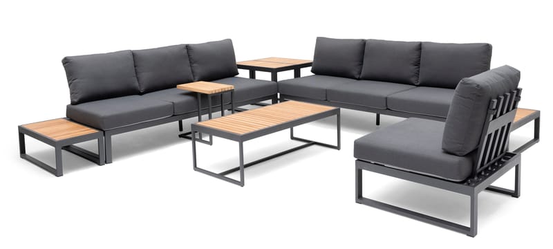 Hillerstorp Oxelunda udendørsbord 113 x 55 cm grå - Grå - Havemøbler - Balkon - Balkonmøbler - Altanborde
