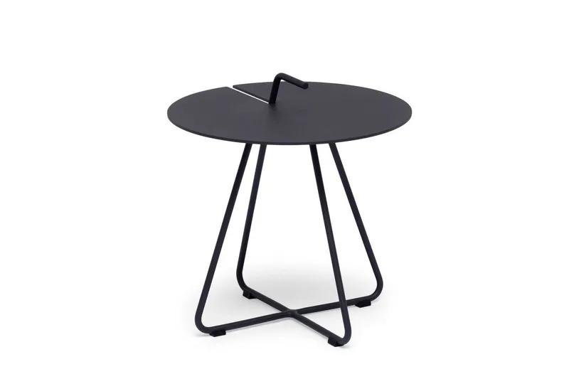 Hillerstorp Sandholma udendørsbord Ø44 cm sort, Sort