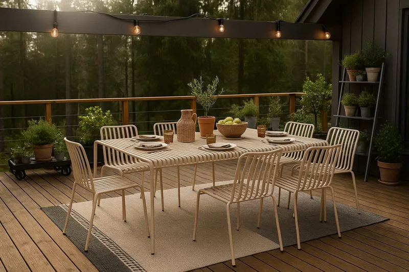 Jarva Spisestol - Beige - Havemøbler - Balkon - Balkonmøbler - Altanstole