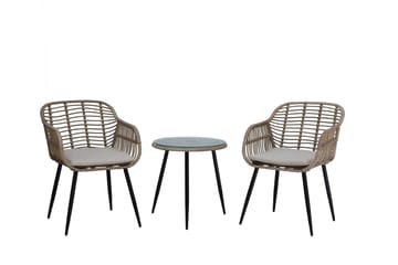 Juana Altan Sæt - Beige - Havemøbler - Balkon - Balkonmøbler - Altansæt