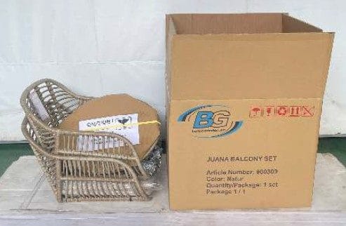 Juana Altan Sæt - Beige - Havemøbler - Balkon - Balkonmøbler - Altansæt