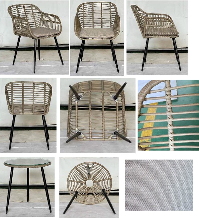 Juana Altan Sæt - Beige - Havemøbler - Balkon - Balkonmøbler - Altansæt