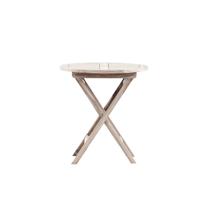 Kenya Cafébord 70 cm - Hvidvasket - Havemøbler - Balkon - Balkonmøbler - Altanborde