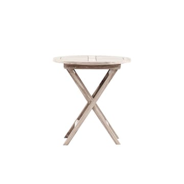 Kenya Cafébord 70 cm - Hvidvasket - Havemøbler - Balkon - Balkonmøbler - Altanborde