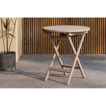 Kenya Cafébord 70 cm - Hvidvasket - Havemøbler - Balkon - Balkonmøbler - Altanborde