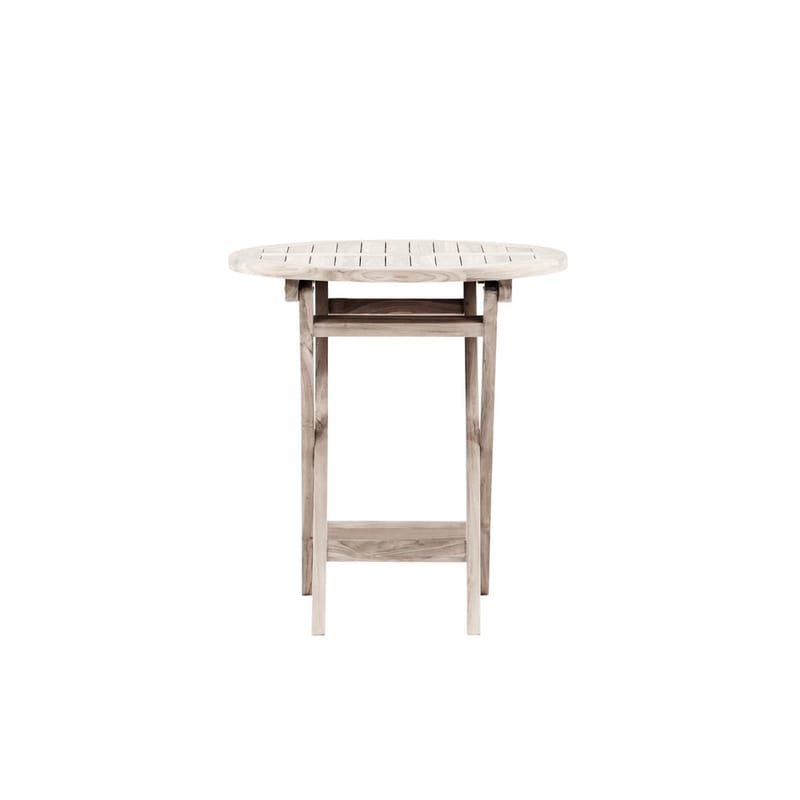Kenya Cafébord 70 cm - Hvidvasket - Havemøbler - Balkon - Balkonmøbler - Altanborde