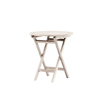 Kenya Cafébord 70 cm - Hvidvasket - Havemøbler - Balkon - Balkonmøbler - Altanborde