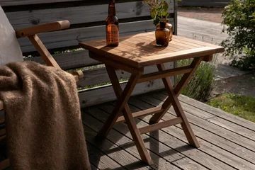 Kenya cafébord 70 cm udendørs - Mørk natur - Havemøbler - Balkon - Balkonmøbler - Altanborde