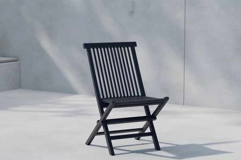 Kenya spisebordsstol udendørs, Sort