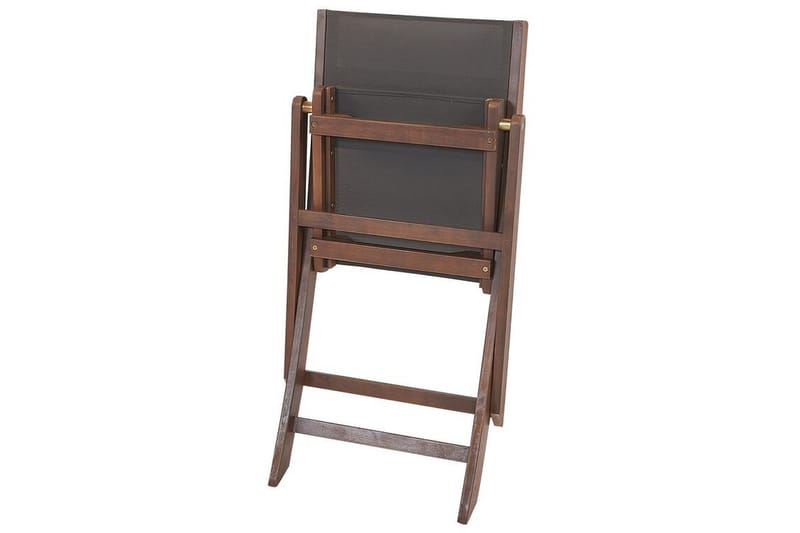 Kettelle Klapstol Udendørs 57x50x90 cm 2 stk - Mørkebrun/Grå - Havemøbler - Balkon - Balkonmøbler - Altanstole