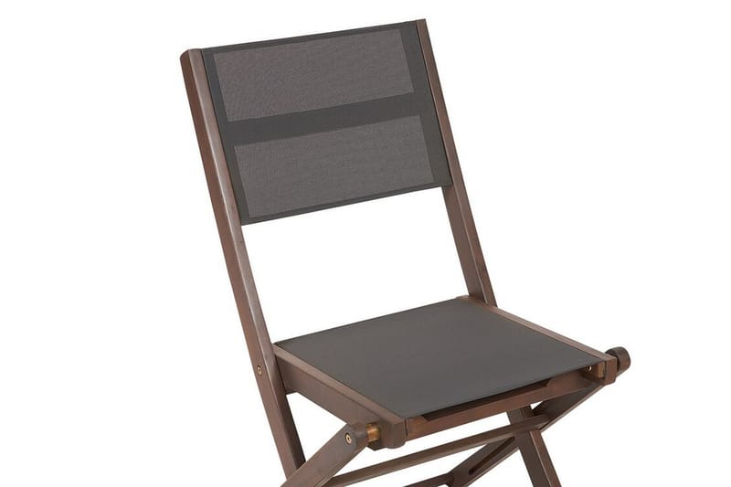 Kettelle Klapstol Udendørs 57x50x90 cm 2 stk - Mørkebrun/Grå - Havemøbler - Balkon - Balkonmøbler - Altanstole