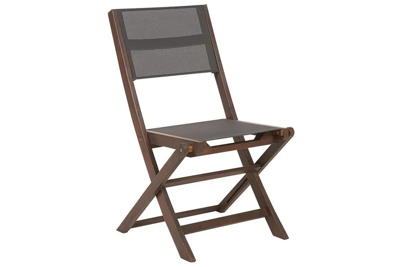 Kettelle Klapstol Udendørs 57x50x90 cm, Mørkebrun/Grå