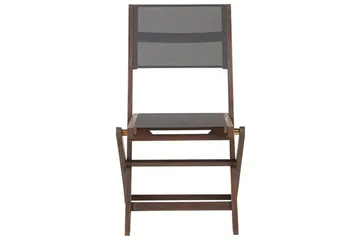 Kettelle Klapstol Udendørs 57x50x90 cm - Mørkebrun/Grå - Havemøbler - Balkon - Balkonmøbler - Altanstole