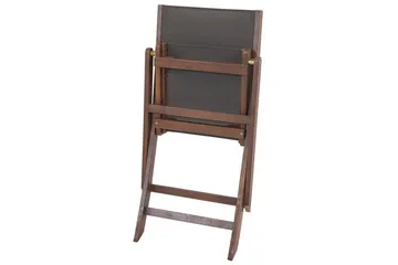 Kettelle Klapstol Udendørs 57x50x90 cm - Mørkebrun/Grå - Havemøbler - Balkon - Balkonmøbler - Altanstole
