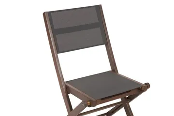 Kettelle Klapstol Udendørs 57x50x90 cm - Mørkebrun/Grå - Havemøbler - Balkon - Balkonmøbler - Altanstole