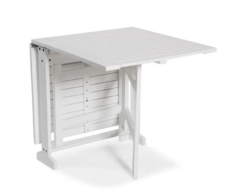 Klapbord Hillerstorp Åre 70 x 16/76/136 cm, Hvid