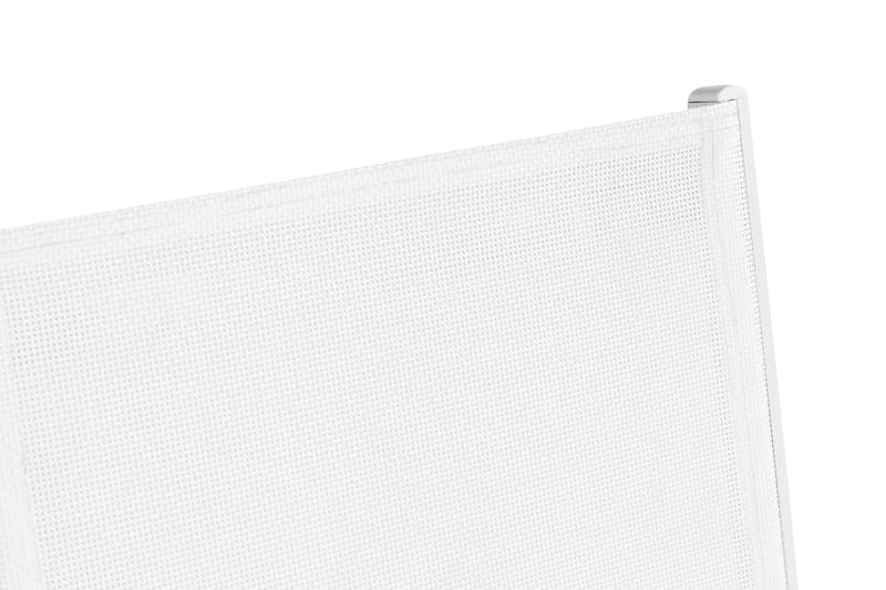 Las Vegas Stabelstol - Hvid/Teak - Havemøbler - Balkon - Balkonmøbler - Altanstole