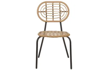 Leamington Spisestol Udendørs - Natur/Beige/Sort - Havemøbler - Balkon - Balkonmøbler - Altanstole