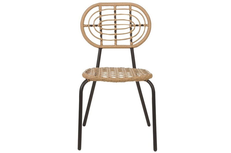 Leamington Spisestol Udendørs - Natur/Beige/Sort - Havemøbler - Balkon - Balkonmøbler - Altanstole