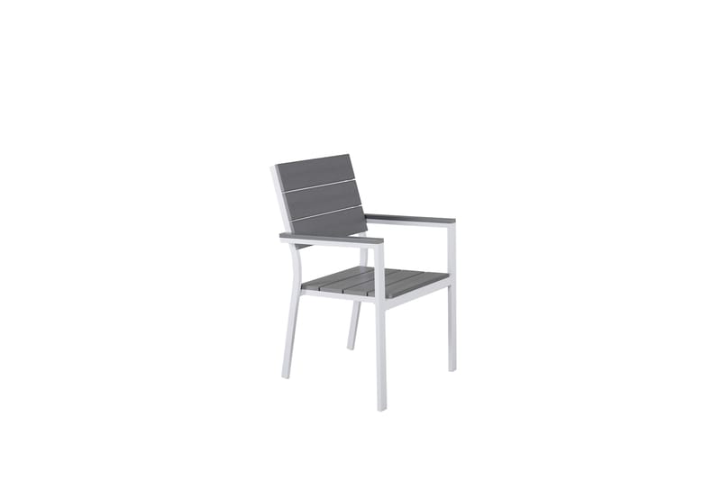 Levels Stabelstol Hvid/Grå - Venture Home - Spisebordsstole udendørs - Altanstole