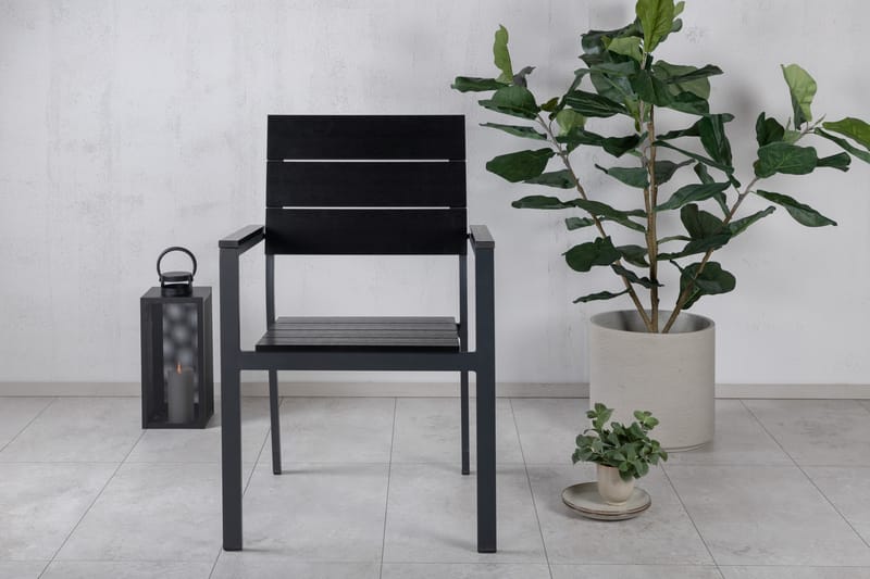 Levels Stabelstol Sort - Venture Home - Spisebordsstole udendørs - Altanstole