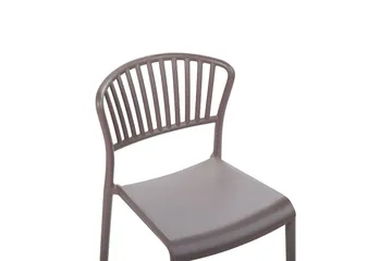 Leverano Spisestol Udendørs - Beige - Havemøbler - Balkon - Balkonmøbler - Altanstole