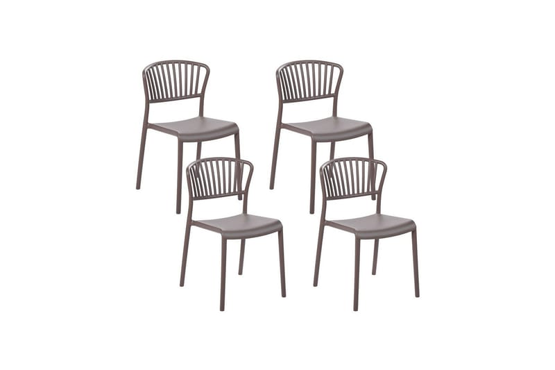 Leverano Spisestol Udendørs - Beige - Havemøbler - Balkon - Balkonmøbler - Altanstole