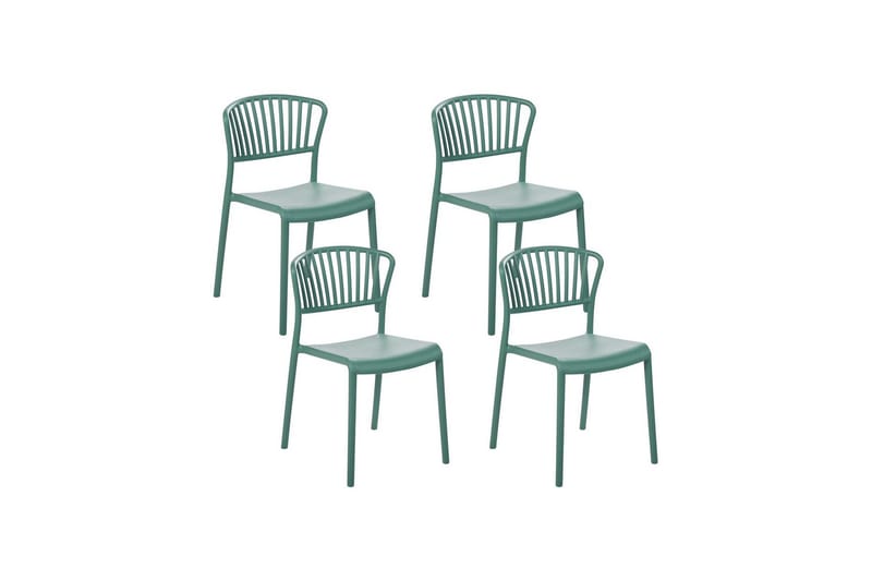 Leverano Spisestol Udendørs - Grøn - Havemøbler - Balkon - Balkonmøbler - Altanstole