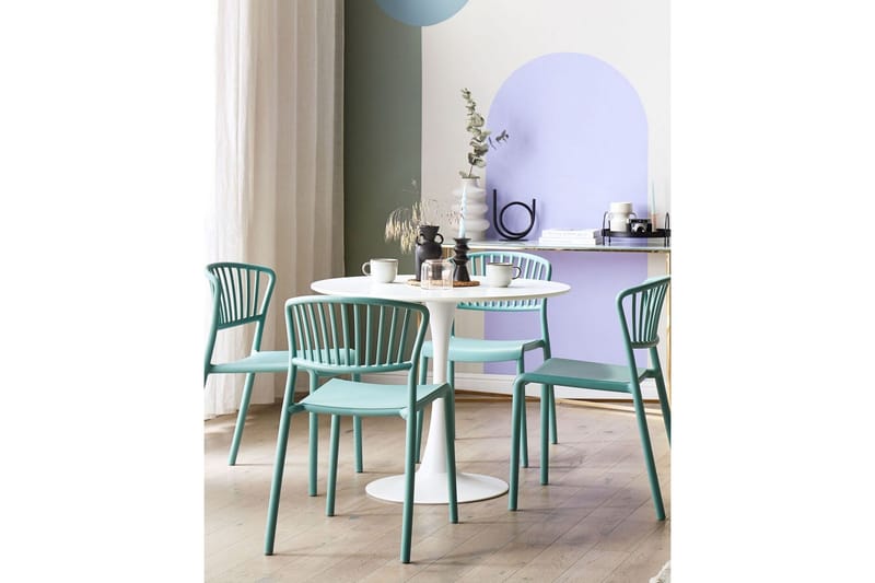 Leverano Spisestol Udendørs - Grøn - Havemøbler - Balkon - Balkonmøbler - Altanstole