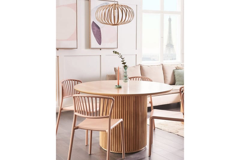 Leverano Spisestol Udendørs - Lyserød - Havemøbler - Balkon - Balkonmøbler - Altanstole