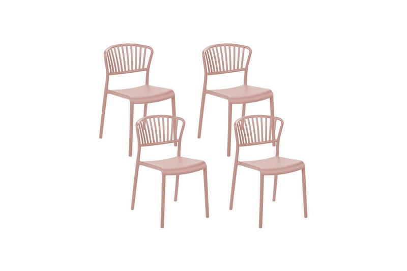 Leverano Spisestol Udendørs - Lyserød - Havemøbler - Balkon - Balkonmøbler - Altanstole