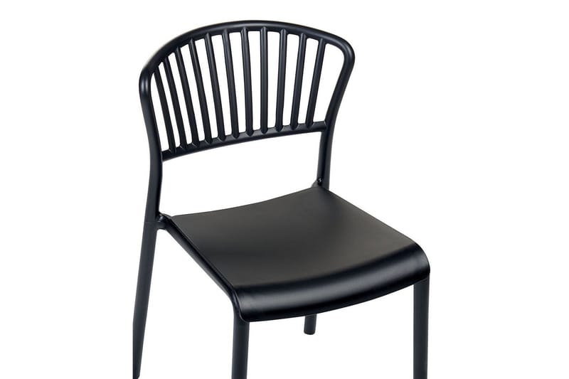 Leverano Spisestol Udendørs - Sort - Havemøbler - Balkon - Balkonmøbler - Altanstole