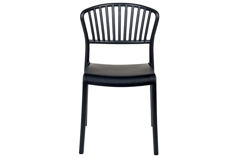 Leverano Spisestol Udendørs - Sort - Havemøbler - Balkon - Balkonmøbler - Altanstole