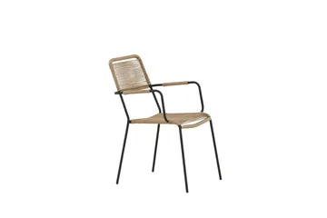 Lindos lænestol udendørs - Brun - Havemøbler - Balkon - Balkonmøbler - Altanstole
