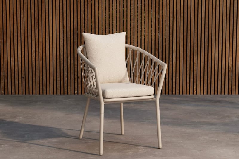 Linos spisebordsstol udendørs, Hvid