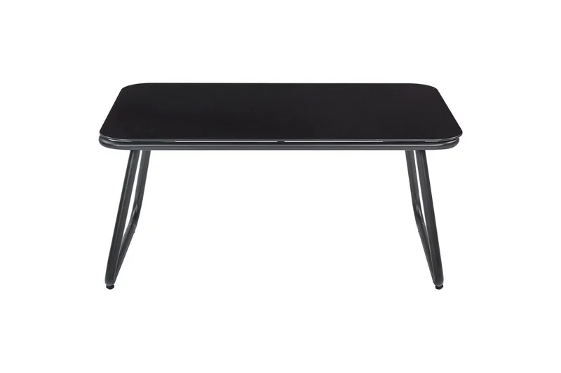 Loungegrupp Beliani Pomonte Svart/Grå Black||Grey - Havemøbler - Loungemøbler - Sofagrupper udendørs