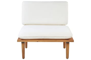 Loungegrupp med bord Beliani Frascati Grönt/ljust trä, 2-Sits White||Light wood - Havemøbler - Balkon - Balkonmøbler - Altansæt