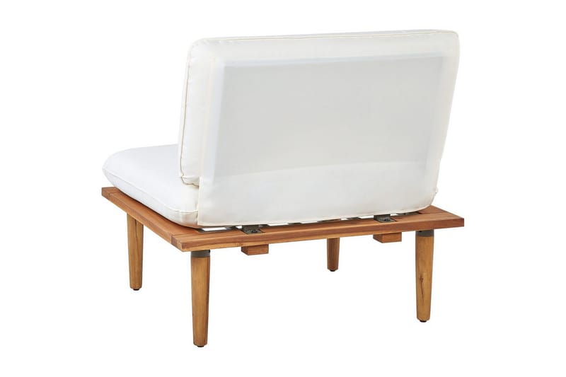 Loungegrupp med bord Beliani Frascati Grönt/ljust trä, 4-Sits White||Light wood - Havemøbler - Loungemøbler - Sofagrupper udendørs