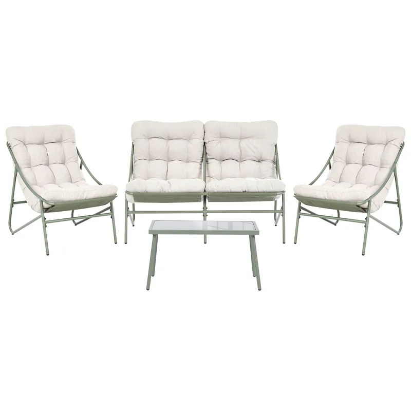 Loungegruppe 4-personers Molveno, Grøn