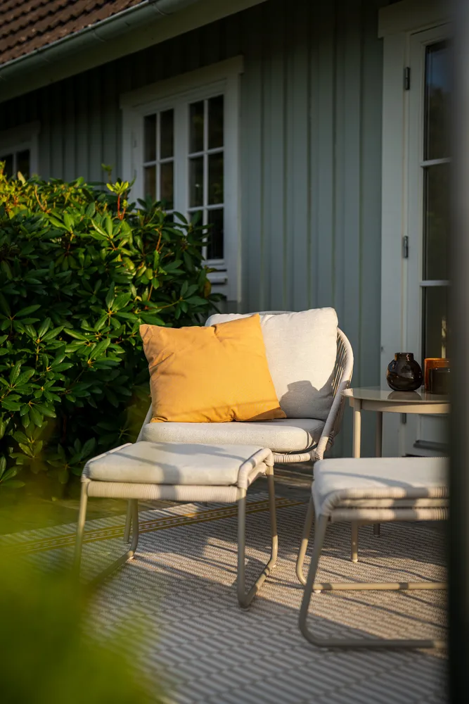 Loungegruppe Hillerstorp Holmsund - Beige - Havemøbler - Balkon - Balkonmøbler - Altansæt